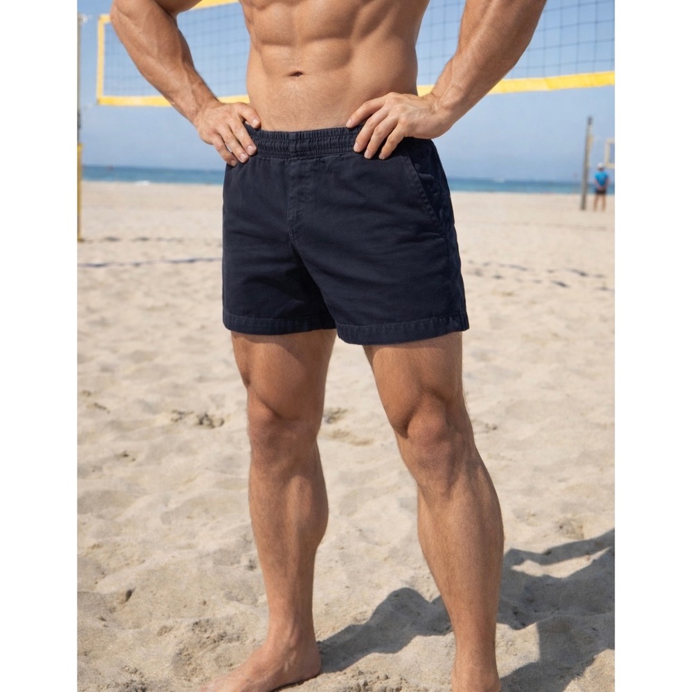 PacSun Volley Shorts Mens Large Black Elastic Waist Drawstring Casual 6in Inseam